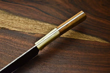 Load image into Gallery viewer, HS-263 Hand Made Damascus Steel Blade Chef Kitchen Full Tang Knife | OLIVE WOOD best gift for mom
