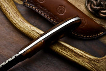 Load image into Gallery viewer, HS-682 Custom Handmade Damascus Steel Skinner Knife - Beautiful Wood Handle