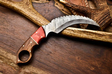 Load image into Gallery viewer, HS-911 Custom Handmade Damascus Steel Karambit Knife - Beautiful Wood Handle
