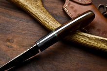Load image into Gallery viewer, HS-695 Custom Handmade Damascus Steel Skinner Knife - Beautiful Hard Wood Handle
