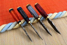 Load image into Gallery viewer, HS Deal 06 - Custom Handmade Damascus Skinner Knife Lot of Four Pecs With Different Handles