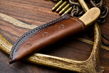 Load image into Gallery viewer, HS-603 Handmade Damascus Skinning Blade Camping Full Tang Knife
