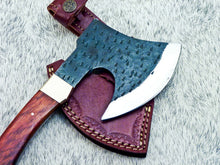 Load image into Gallery viewer, HS-1024 Custom Hand Forged Railroad Spike Carbon Steel Chopper Axe Knife -Wood