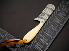 Load image into Gallery viewer, HS-966 '' Custom Hand Forged 6.00" Damascus Steel Full Tang Cowboy Bull Cutter Knife