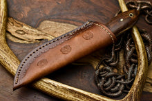 Load image into Gallery viewer, HS-685 Custom Handmade Damascus Steel Skinner Knife - Beautiful Wood Handle