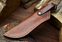 Load image into Gallery viewer, HS-677 Custom Handmade Damascus Steel Skinner Knife - Beautiful Hard Wood Handle