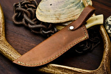 Load image into Gallery viewer, HS-625 Handmade Damascus Skinning Blade Camping Full Tang Knife