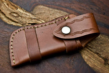 Load image into Gallery viewer, Custom Handmade Damascus Steel Pocket Folding Knife - Beautiful Hard Wood Handle