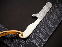 Load image into Gallery viewer, HS-964 '' Custom Hand Forged 6.00" Damascus Steel Full Tang Cowboy Bull Cutter Knife