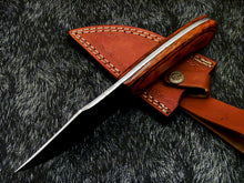 Load image into Gallery viewer, HS-581 Custom Hand Forged Railroad Spike Carbon Steel 8.5" Skinning Knife WOOD