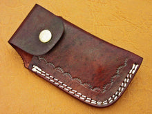 Load image into Gallery viewer, Custom Handmade Damascus Folding-Pocket Knife With Buffalo Horn Handle