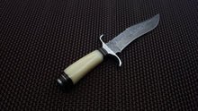 Load image into Gallery viewer, HS-466 Custom Handmade Damascus Steel Hunting Knife 12 inch Overall And Camel Bone Handle
