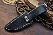 Load image into Gallery viewer, HS-711 Custom Handmade Damascus Steel Skinner Knife - Beautiful Hard Wood Handle