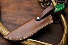 Load image into Gallery viewer, HS-1001 | Custom Handmade Damascus Steel Bull Cutter Knife - Beautiful Hard Wood Handle