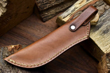 Load image into Gallery viewer, HS-709 Custom Handmade Damascus Steel Skinner Knife - Beautiful Wood Handle
