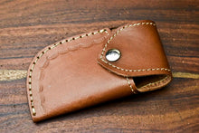 Load image into Gallery viewer, Custom Handmade Damascus Steel Blade Liner-Lock Pocket Folding Knife| HARD WOOD