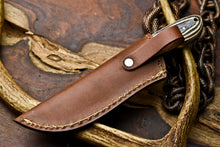 Load image into Gallery viewer, Custom Handmade Damascus Hunting Skinning Blade Hunter Camping Full Tang Knife