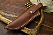 Load image into Gallery viewer, HS-619 Handmade Damascus Skinning Blade Camping Full Tang Knife