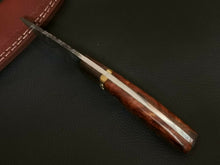 Load image into Gallery viewer, HS-777 Custom Handmade Damascus Hunting-Skinner Knife With Wood Handle