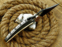 Load image into Gallery viewer, Custom Handmade Damascus Folding-Pocket Knife lot of 2 With Damascus Handle