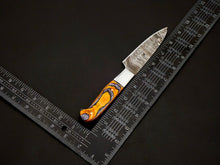 Load image into Gallery viewer, High carbon Damascus steel kitchen knife set sharp edge detail