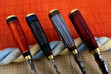 Load image into Gallery viewer, HS Deal 06 - Custom Handmade Damascus Skinner Knife Lot of Four Pecs With Different Handles