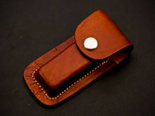 Load image into Gallery viewer, HS-1113 - Custom Hand Forged Damascus Steel Back Lock Resin Handle Knife