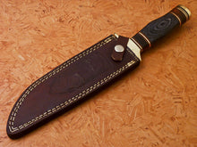 Load image into Gallery viewer, HS-351 | Custom Handmade Damascus Hunting Bowie Knife Hard Wood Handle