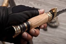 Load image into Gallery viewer, HS-531 Custom Handmade Damascus Hunting Fillet Fish Knife With Wood Handle