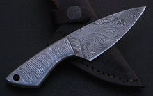 Load image into Gallery viewer, HS-854 Custom Handmade Full Damascus Mini Skinner Knife Overall - 6'