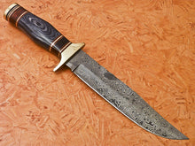 Load image into Gallery viewer, HS-351 | Custom Handmade Damascus Hunting Bowie Knife Hard Wood Handle
