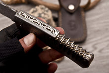 Load image into Gallery viewer, HS Cutlery | Custom Handmade Damascus Folding-Pocket Knife Also With Damascus Handle