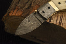 Load image into Gallery viewer, Handmade Damascus Mini Pocket Folding Knife