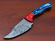 Load image into Gallery viewer, HS-815 Custom Handmade Damascus Skinner Knife With Hard Wood Handle