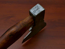 Load image into Gallery viewer, HS-1066 | Custom Handmade Damascus Hand Forged Tomahawk knife, Hatchet, Axe, Integral With Natural Wood