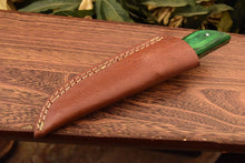 Load image into Gallery viewer, HS-832 Custom Handmade Damascus Skinner Knife With Hard Wood Handle