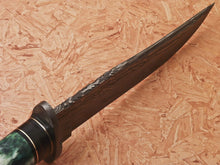 Load image into Gallery viewer, HS-542 Custom Handmade Damascus Huting Knife With Hard Wood & Bone Handle