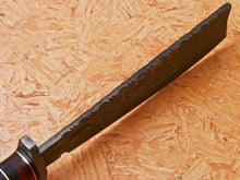 Load image into Gallery viewer, HS -540 Custom Handmade Damascus Hunting Knife With Colored Bone Handle