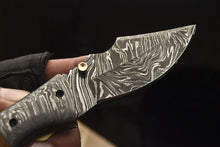 Load image into Gallery viewer, Custom Handmade Damascus Folding/Pocket Knife With Brown Micarta Handle