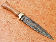 Load image into Gallery viewer, HS-868 Custom Handmade Damascus Dagger Knife With Wood Handle