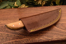 Load image into Gallery viewer, HS-838 Custom Handmade Damascus Skinner Knife With Hard Wood Handle