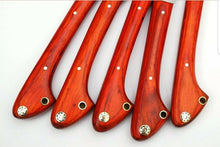 Load image into Gallery viewer, HS-229 Custom Handmade Damascus Kitchen-Chef Knives Set Lot Of Five Pecs With Wood Handle