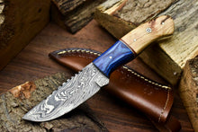 Load image into Gallery viewer, HS-648 Custom Handmade Damascus Hunting Skinning Blade Hunter Camping Full Tang Knife