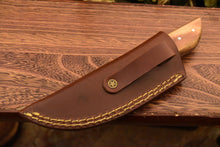 Load image into Gallery viewer, HS-838 Custom Handmade Damascus Skinner Knife With Hard Wood Handle