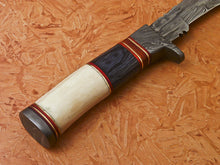 Load image into Gallery viewer, HS-883 Custom Handmade Damascus KUkri Knife With Wood + Bone Handle