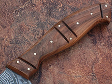 Load image into Gallery viewer, HS-231 Custom Handmade Damascus Kitchen-Chef Knives Set Lot Of 7 Pecs With Wood Handle