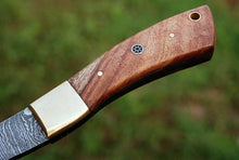 Load image into Gallery viewer, HS-1074 | Custom Handmade Damascus Mini Hand Forged Axe With Wood Handle