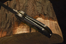 Load image into Gallery viewer, Custom Handmade Damascus Folding/Pocket Knife Liner Lock With Bone Handle