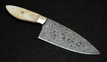 Load image into Gallery viewer, HS-455 Custom Handmade Damascus Kitchen/Chef Knife - Camel Bone Handle - Best Price