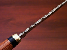 Load image into Gallery viewer, HS-511 Custom Handmade Damascus Hunting Knife With Hard Wood Handle